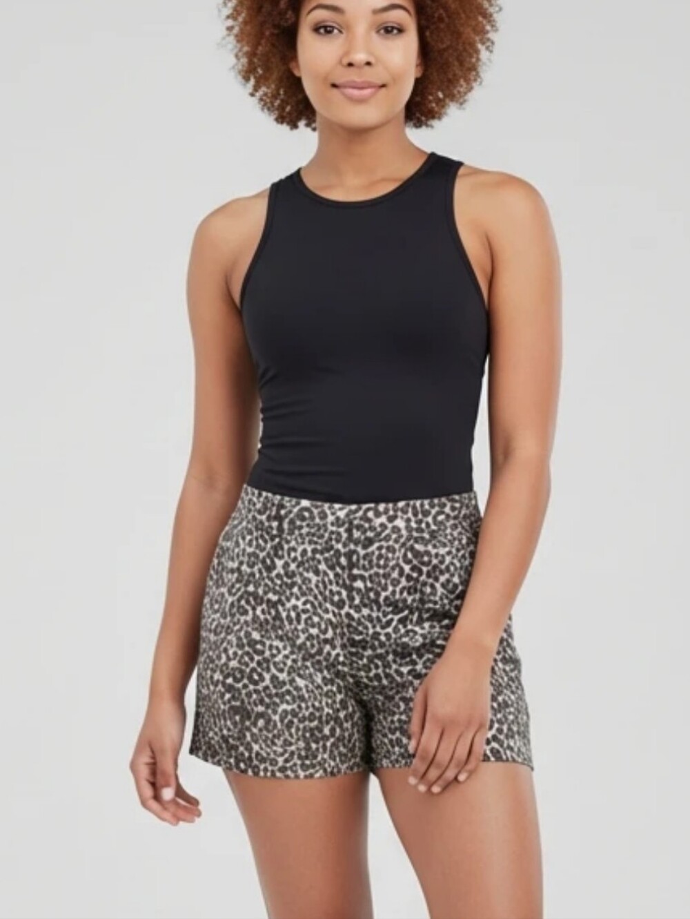 Cynthia Rowley Women's leopard print linen shorts, women's size 8